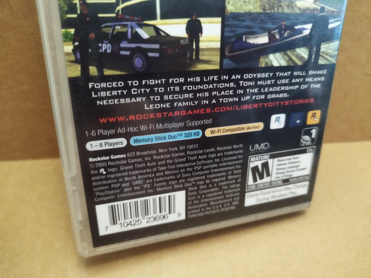 画像8: 【美品評価価格】海外北米版 グランド セフト オート Grand Theft Auto Liberty City Stories　箱説有　PSPプレイステーションポータブル【9N6】 (8)