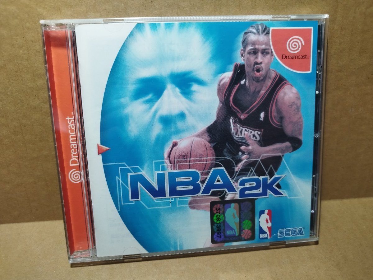 画像1: 【美品評価価格】NBA 2K　帯葉書ポイント用紙チラシ箱説有　DCドリームキャスト【8m7】 (1)