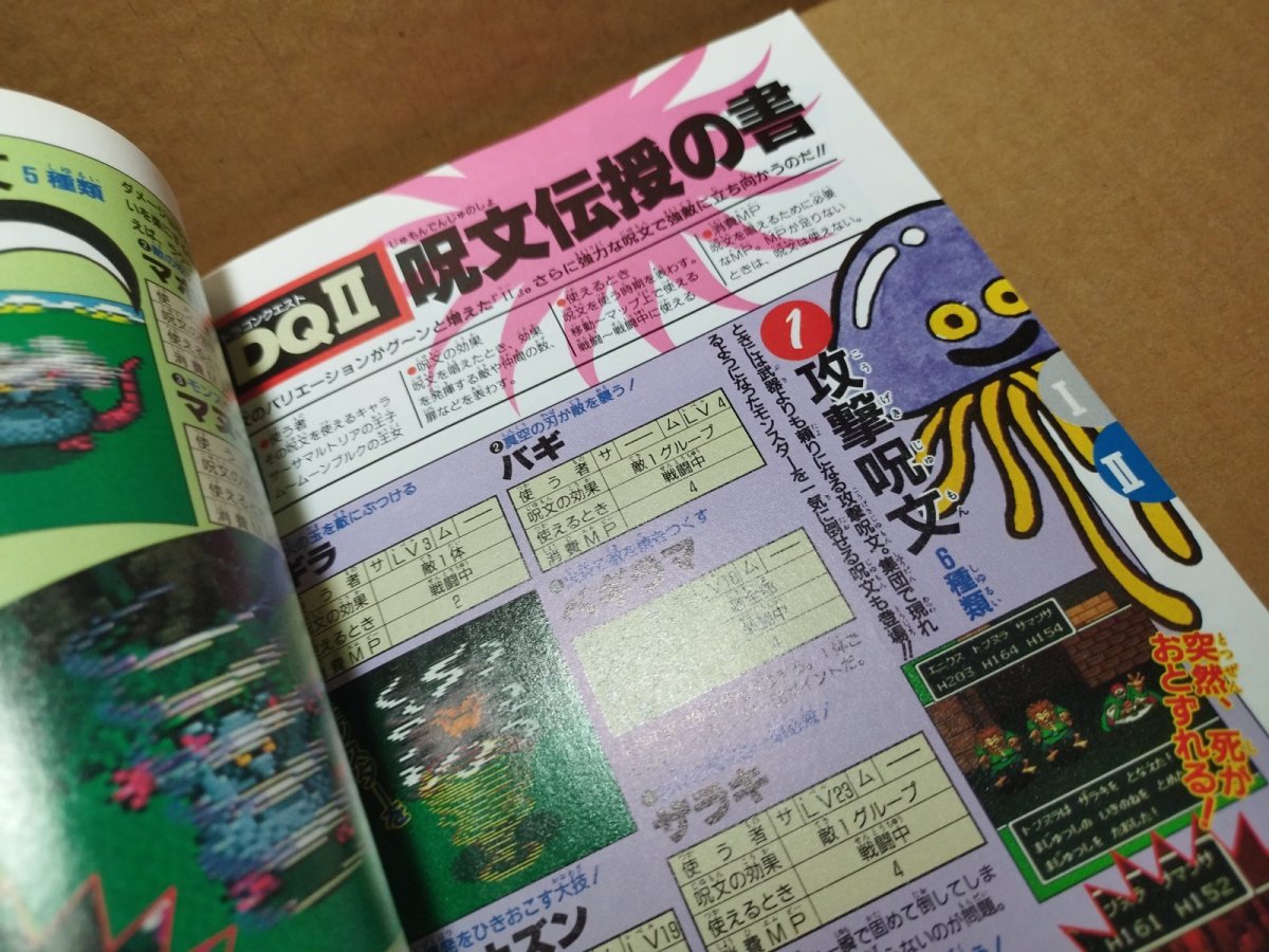 画像19: 【美品評価価格】Vジャンプブックス ゲームシリーズ ドラゴンクエストI・II　葉書有　初版【4m7】 (19)