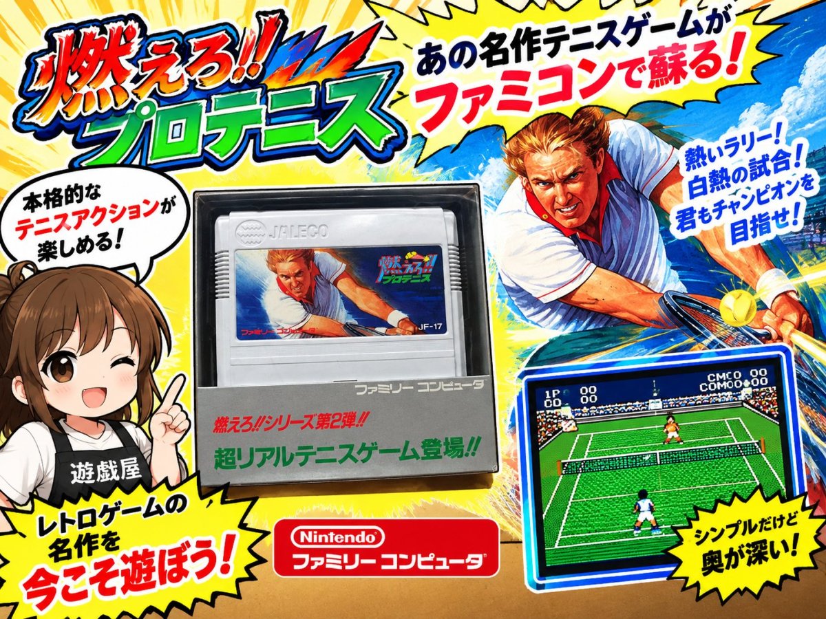 画像13: 燃えろ！！プロテニス　新品未使用　FCファミコン【4m2】 (13)
