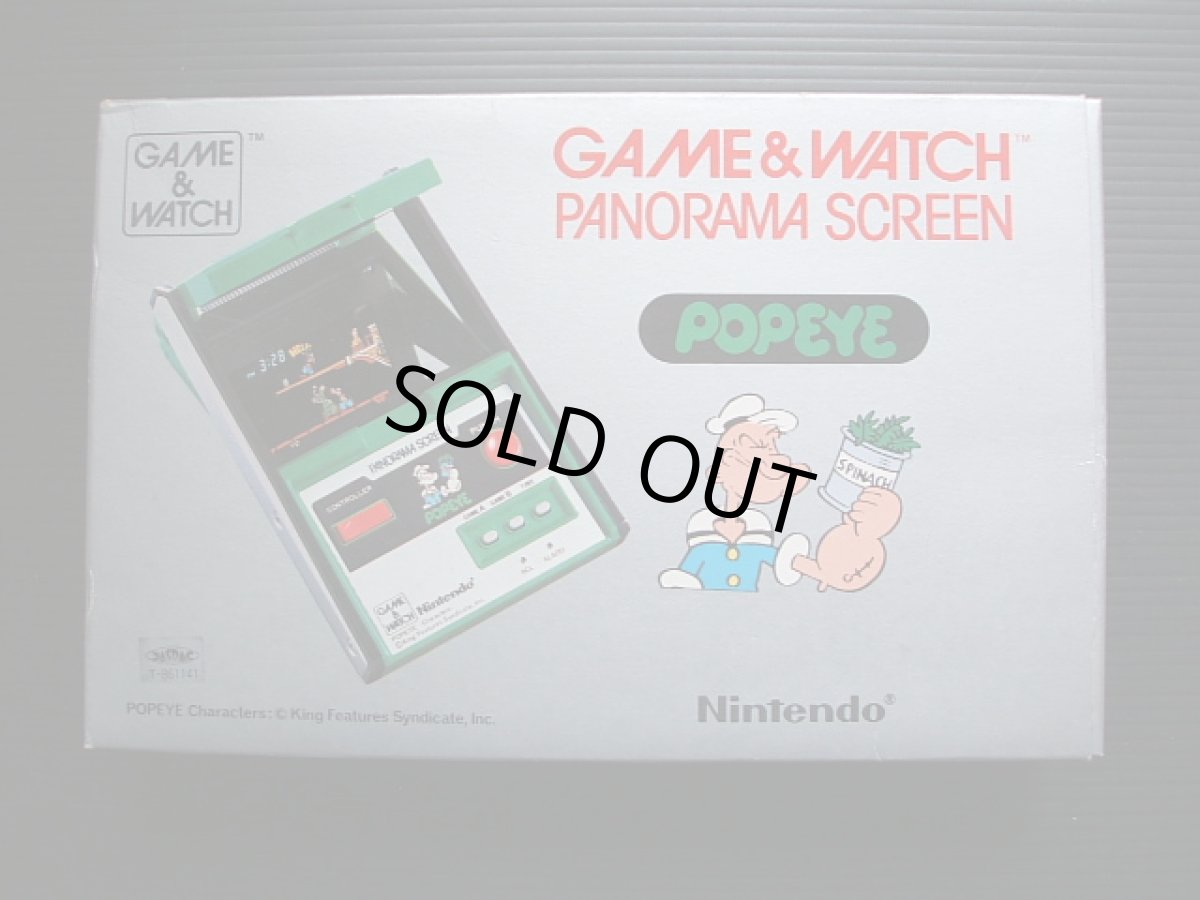 画像2: ポパイ POPEYE パノラマスクリーン 箱説有 ゲームウォッチ (2)