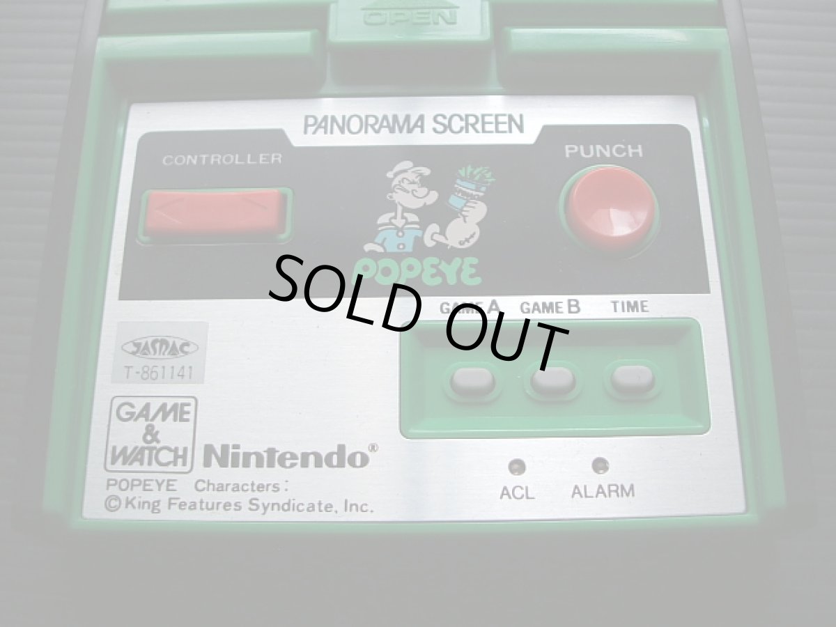 画像10: ポパイ POPEYE パノラマスクリーン 箱説有 ゲームウォッチ (10)