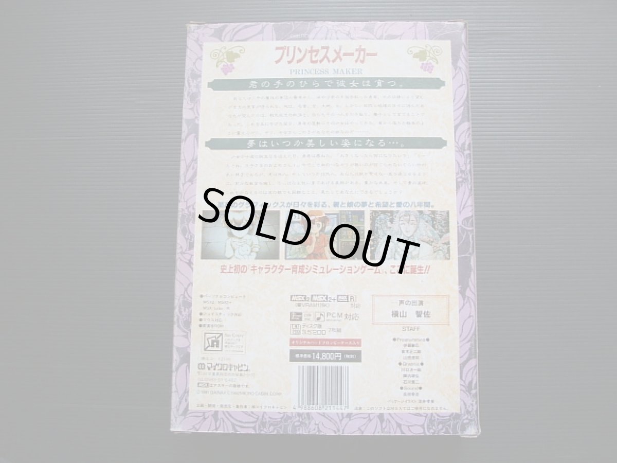 画像2: プリンセスメーカー　箱説有　MSX (2)