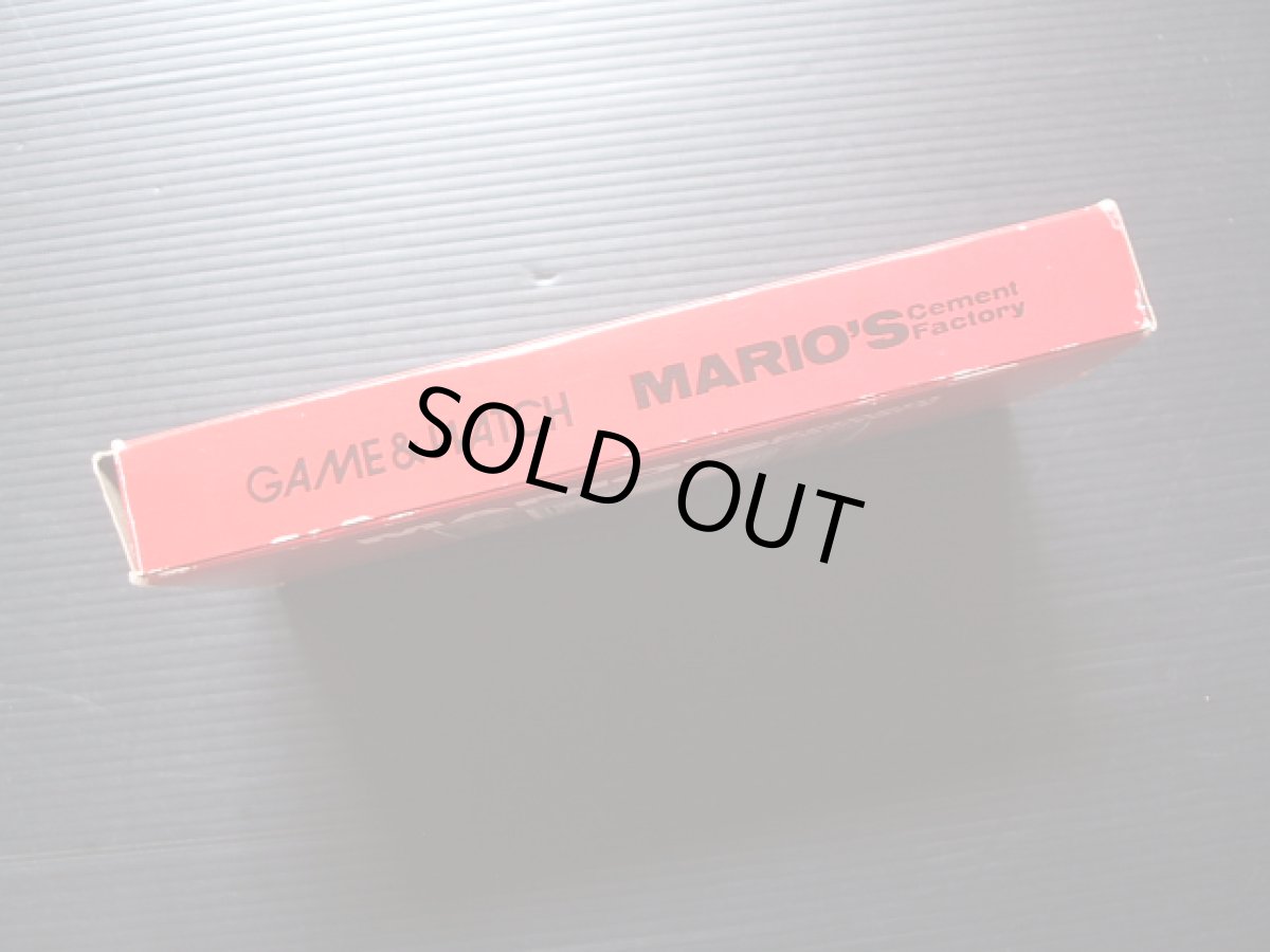 画像4: MARIO'S CEMENTFACTORY マリオズ セメントファクトリー　海外版　箱説有　ゲームウォッチ  (4)