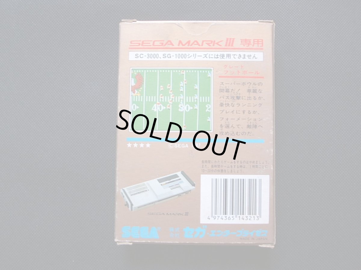 画像2: グレートフットボール　箱説有　セガマークIII (2)