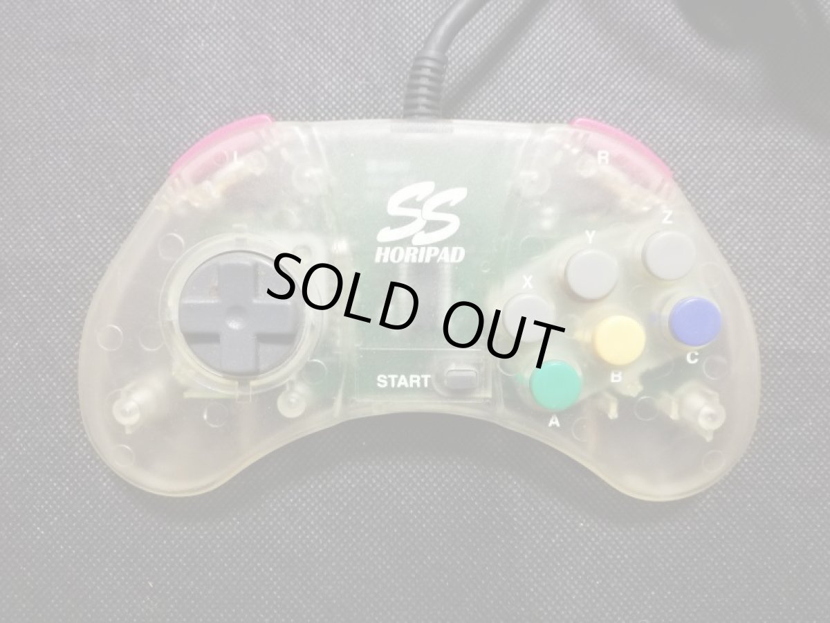 画像1: ホリパッド クリア HSS-13　コントローラー　箱説無　SSセガサターン  (1)