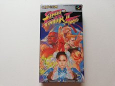 画像1: ストリートファイターIIターボ　葉書チラシ箱説有　SFCスーパーファミコン (1)