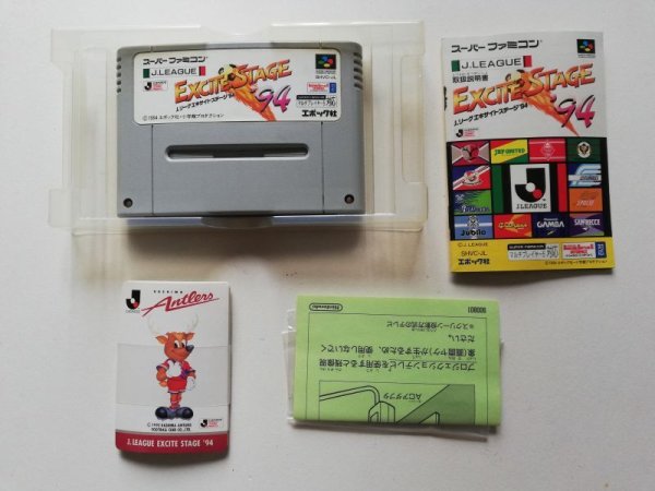 Jリーグエキサイトステージ'94 カード箱説有 SFCスーパーファミコン