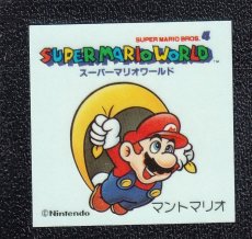 画像1: マントマリオ　スーパーマリオワールド　トップ製菓　シール (1)