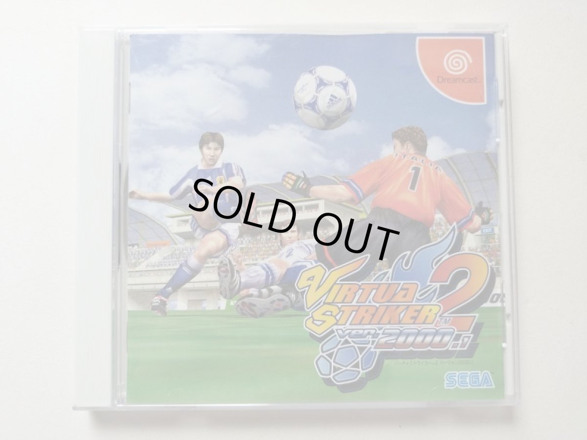 画像1: バーチャストライカー２ バージョン2000.1　 帯ポイント用紙箱説有　DCドリームキャスト【管理5h4】 (1)