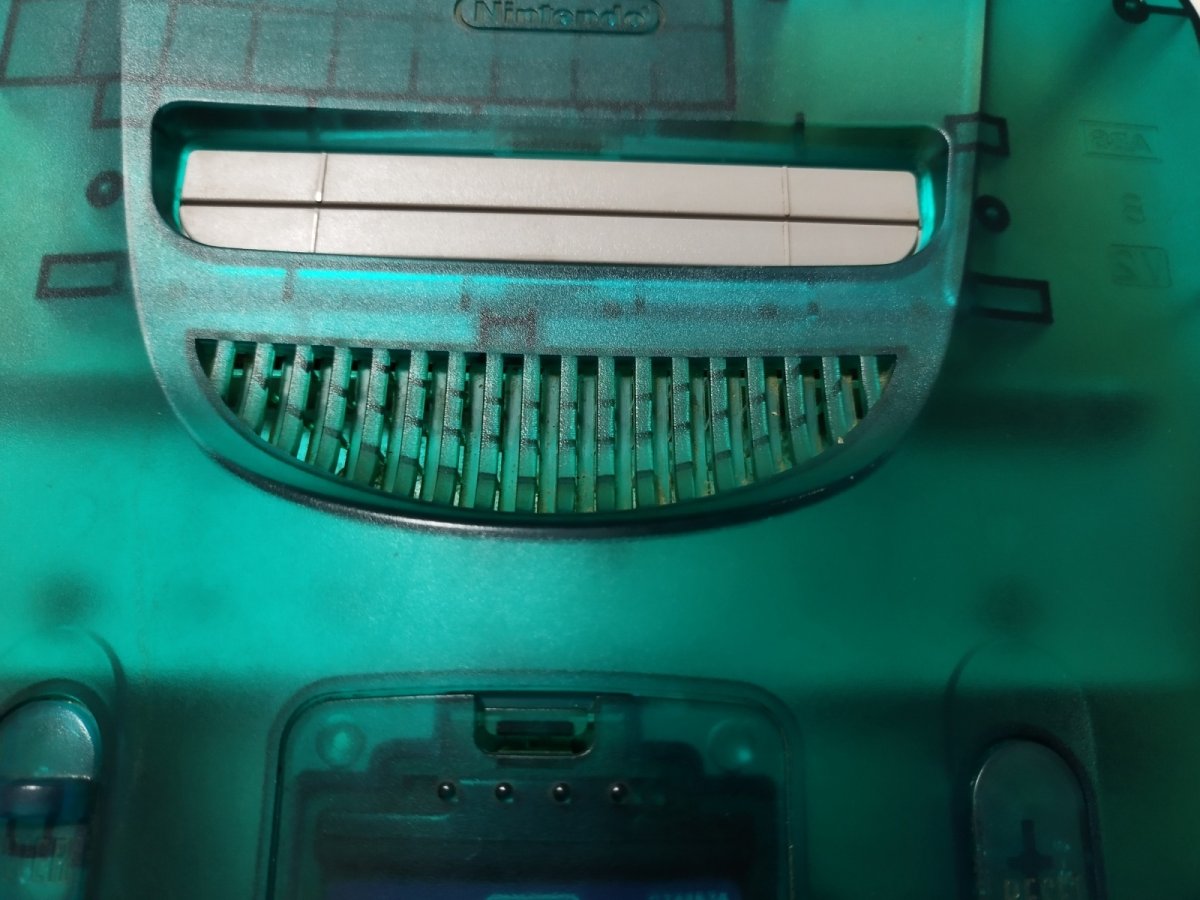 画像2: 64本体クリアブルー 箱説無 ニンテンドー64【管理2-4】 (2)