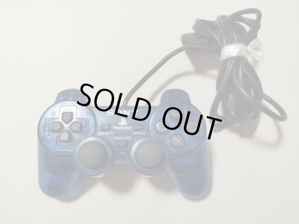 コントラーラー クリアブルー 箱説有 PS2プレイステーション【管理6m8