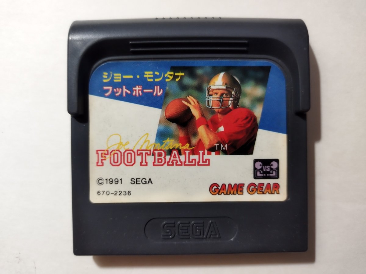 画像1: ジョーモンタナフットボールGG　箱説無　GGゲームギア　【管理1-12】 (1)