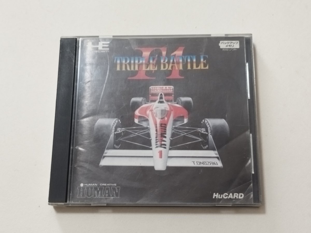 画像1: 【減額品】F-1トリプルバトル　箱説有　PCエンジン【管理9N1】 (1)