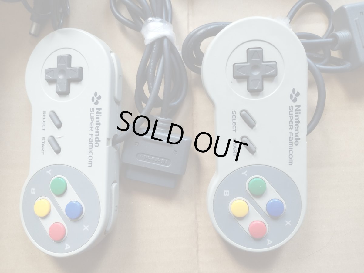 画像3: スーパーファミコン本体ACアダプターステレオAVケーブルセット 箱説無 SFCスーパーファミコン 【2-1】 (3)