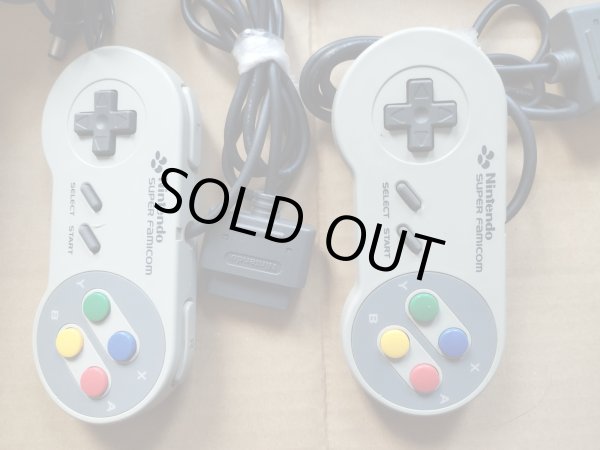 スーパーファミコン本体ACアダプターステレオAVケーブルセット 箱説無