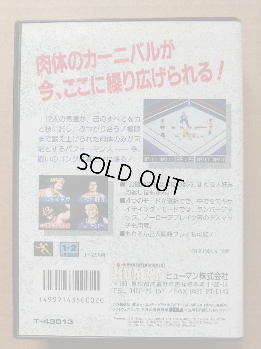 画像4: 【美品評価価格】サンダープロレスリング列伝  箱説有 MDメガドライブ【8h1】 (4)