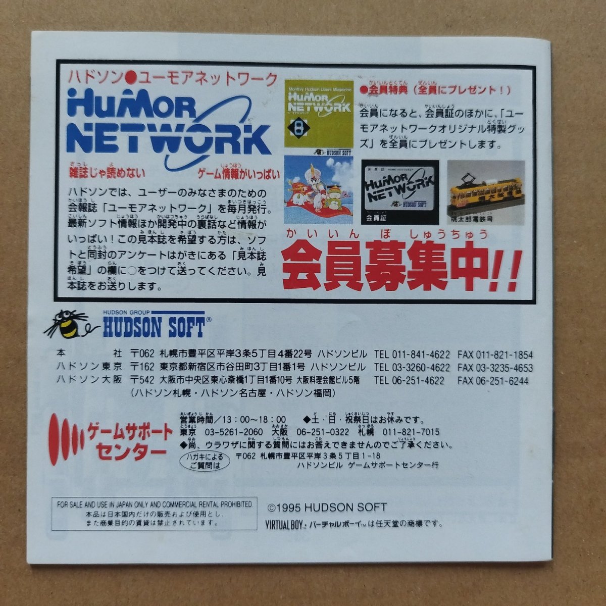 画像2: バーティカルフォース 説明書　VBバーチャルボーイ【4m2】 (2)