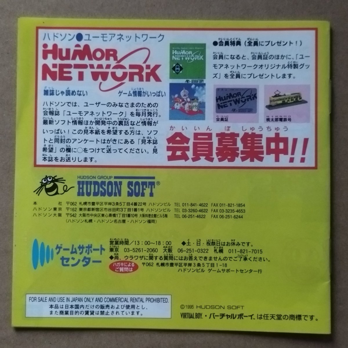 画像2: とびだせ! ぱにボン　説明書　VBバーチャルボーイ【4m2】 (2)