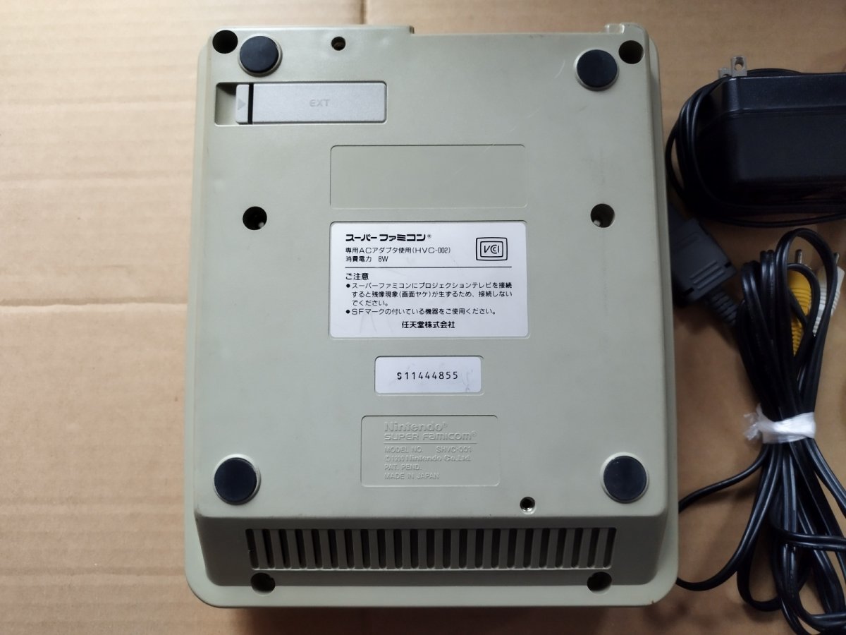 画像3: スーパーファミコン本体ACアダプターモノラルAVケーブルセット　箱説無　SFCスーパーファミコン 【3-4】 (3)