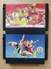 画像1: 【特売品】ハイパースポーツ　ハイパーオリンピックセット　箱説無　FCファミコン【6h3】 (1)