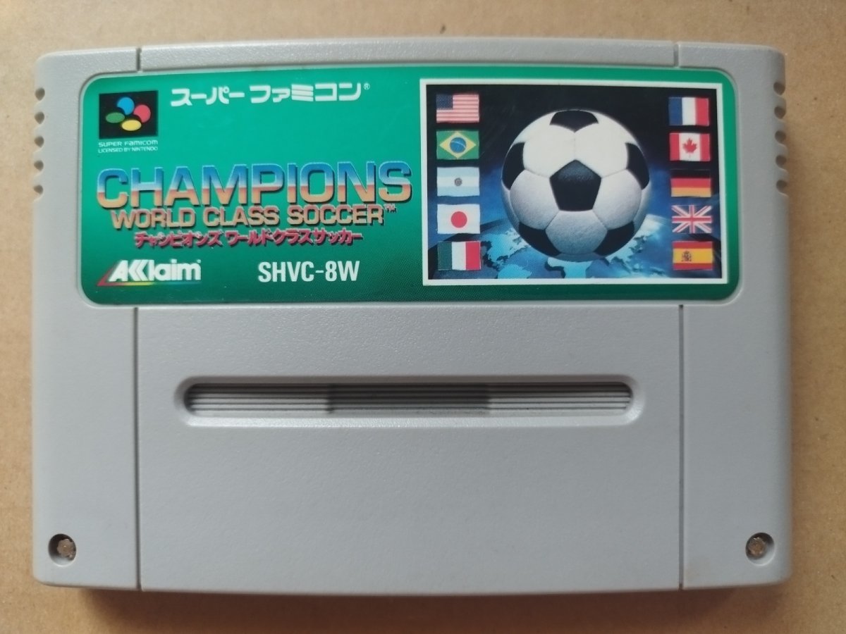 画像1: チャンピオンズ ワールドクラスサッカー　箱説無　SFCスーパーファミコン【6h3】 (1)