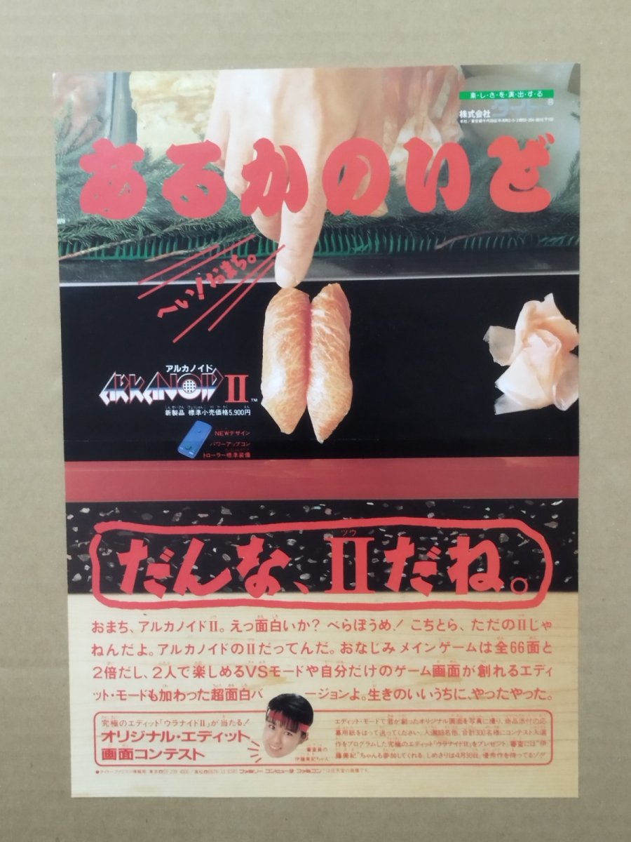 画像1: アルカノイドII　チラシ【5h9・231〜】 (1)