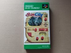 画像1: シムシティ　操作表箱説有　SFCスーパーファミコン【8m6】 (1)