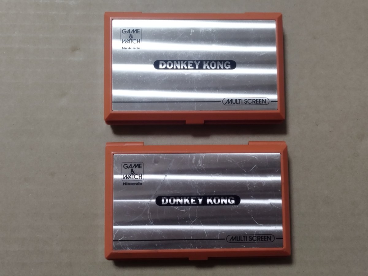 画像1: ドンキーコング　DONKEY　KONG　ジャンク品　2台セット　箱説無　ゲームウォッチ【6h7】  (1)