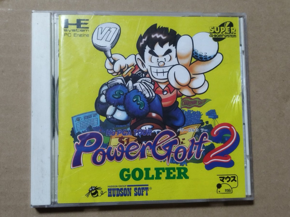 画像1: パワーゴルフ2　箱説有　PCエンジン【9h9】 (1)