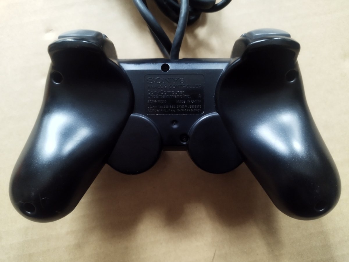 画像2: コントローラー　SCPH-10010　ブラック　箱説無　PS2プレイステーション【6m7】 (2)