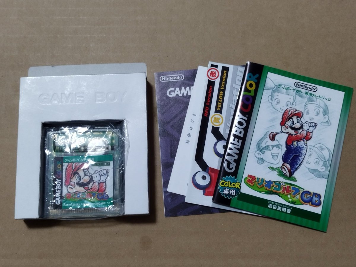 画像8: 【大体美品】マリオオープンゴルフ　葉書チラシ箱説有　GBゲームボーイ【5h5】 (8)