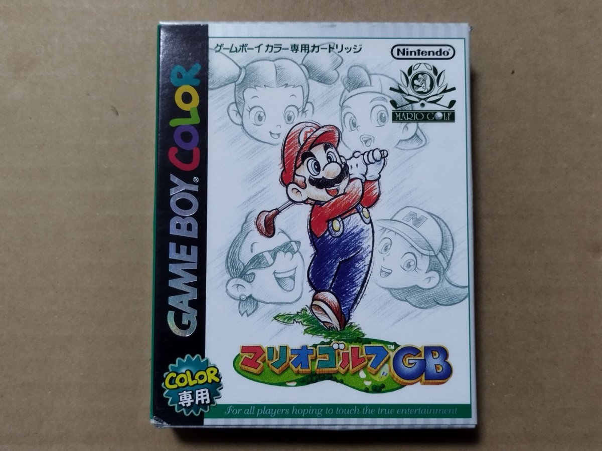 画像1: 【大体美品】マリオオープンゴルフ　葉書チラシ箱説有　GBゲームボーイ【5h5】 (1)