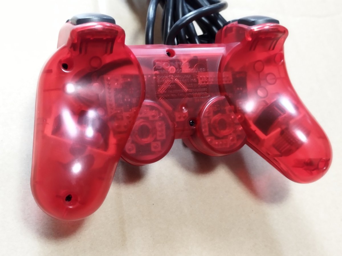 画像6: 【美品】コントラーラー　クリアレッド　箱説有　PS2プレイステーション【6m9】 (6)