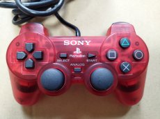画像1: 【美品】コントラーラー　クリアレッド　箱説有　PS2プレイステーション【6m9】 (1)