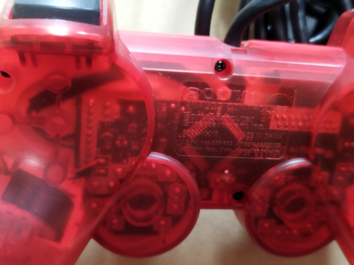 画像5: 【美品】コントラーラー　クリアレッド　箱説有　PS2プレイステーション【6m9】 (5)