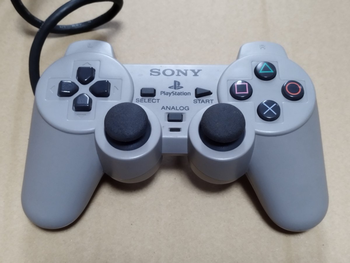 画像1: 【美品評価価格】アナログコントローラー SCPH-1200　箱説有　PS1プレイステーション【8h8】 (1)