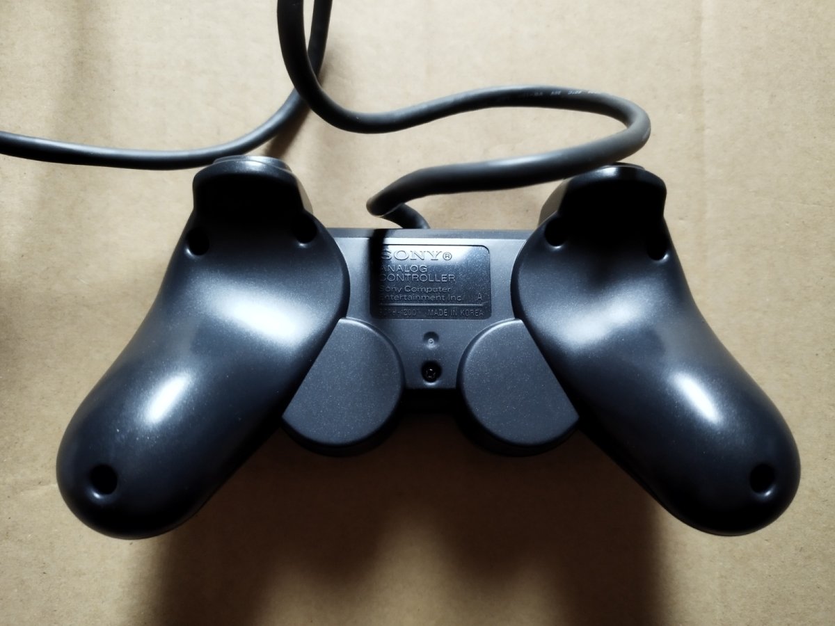 画像5: 【美品評価価格】アナログコントローラー　ダイヤモンド・ブラック SCPH-1200　箱説有　PS1プレイステーション【8h8】 (5)
