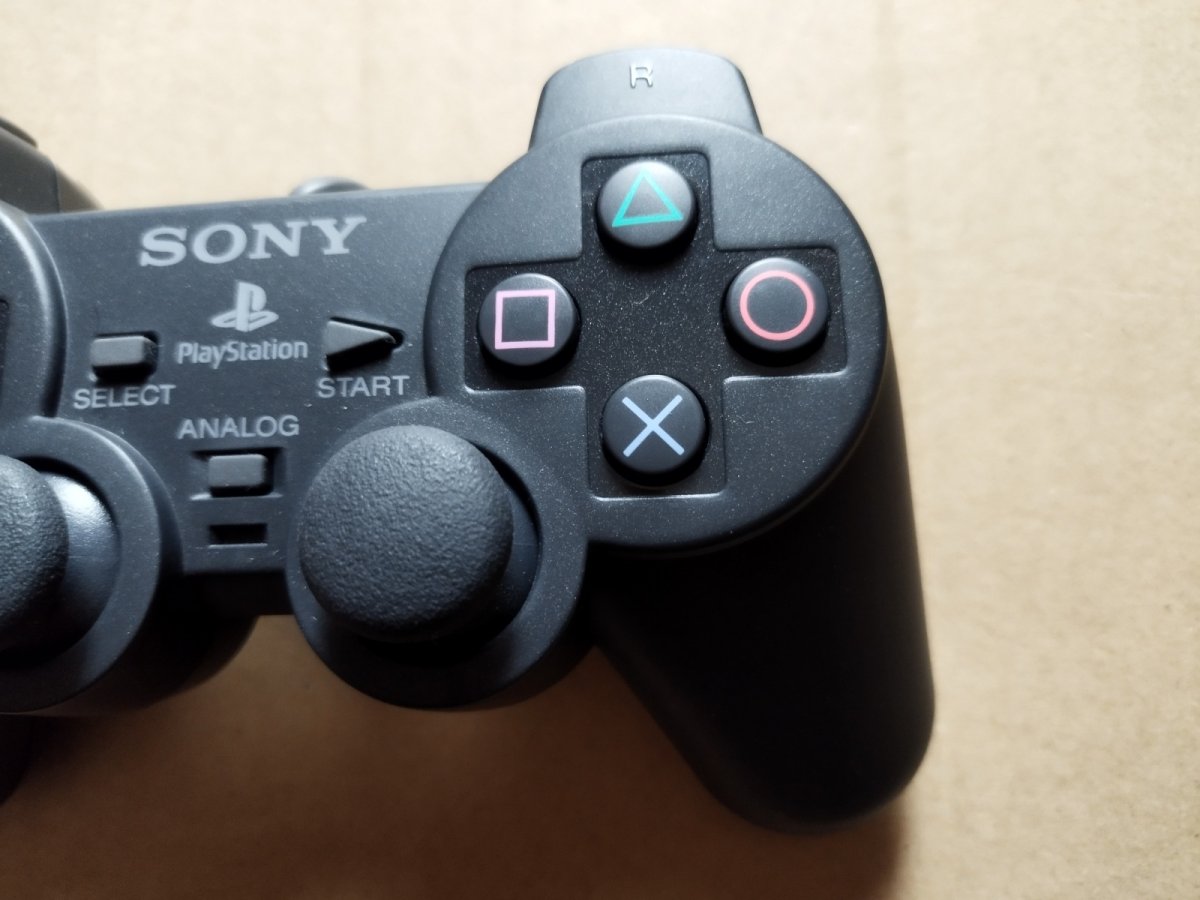 画像3: 【美品評価価格】アナログコントローラー　ダイヤモンド・ブラック SCPH-1200　箱説有　PS1プレイステーション【8h8】 (3)
