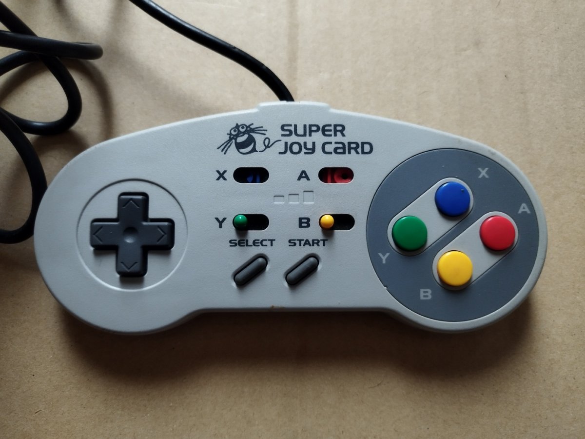 画像1: 【減額品】スーパージョイカード　箱説無　SFCスーパーファミコン【4m8】 (1)