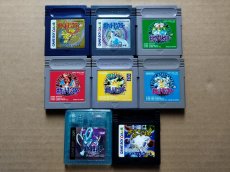 画像1: ポケットモンスター赤緑青黄金銀GBクリスタルセット　箱説無　GBゲームボーイ【6h4】 (1)