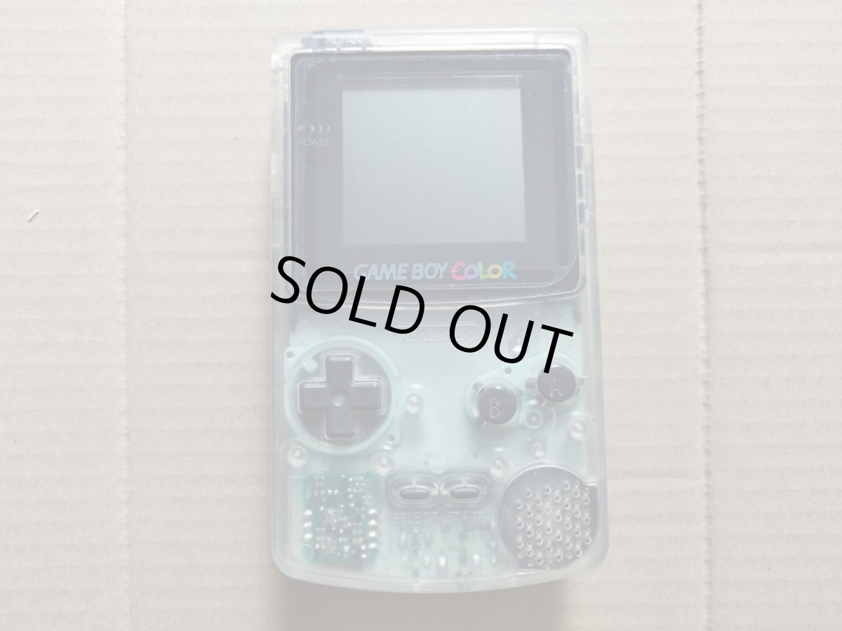 画像1: 【ジャンク】ゲームボーイカラー本体クリア　箱説無　GBゲームボーイ【7h2】 (1)
