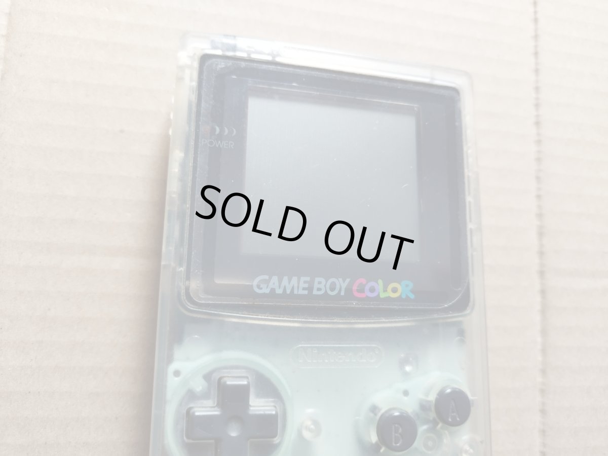 画像2: 【ジャンク】ゲームボーイカラー本体クリア　箱説無　GBゲームボーイ【7h2】 (2)