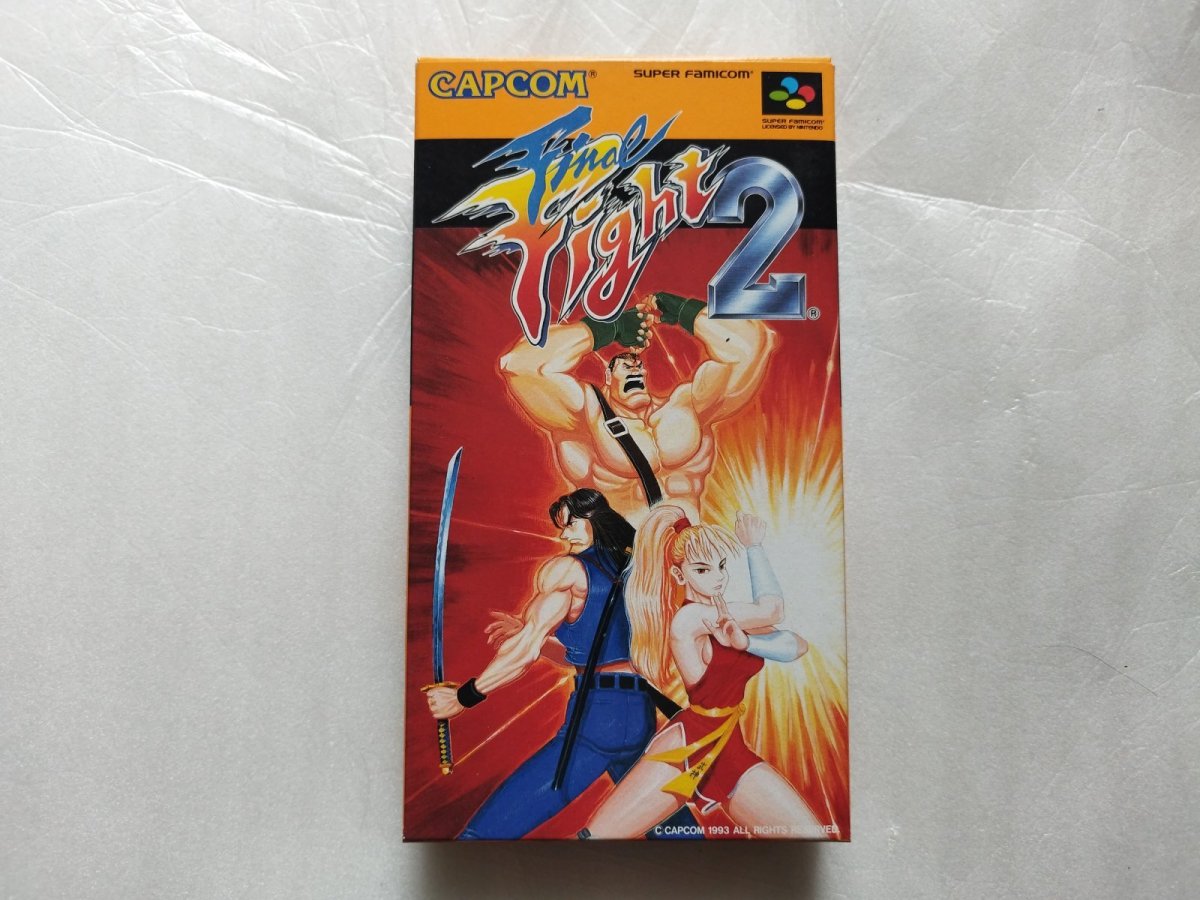 画像1: 【美品評価価格】ファイナルファイト2　葉書箱説有　SFCスーパーファミコン【9m3】 (1)