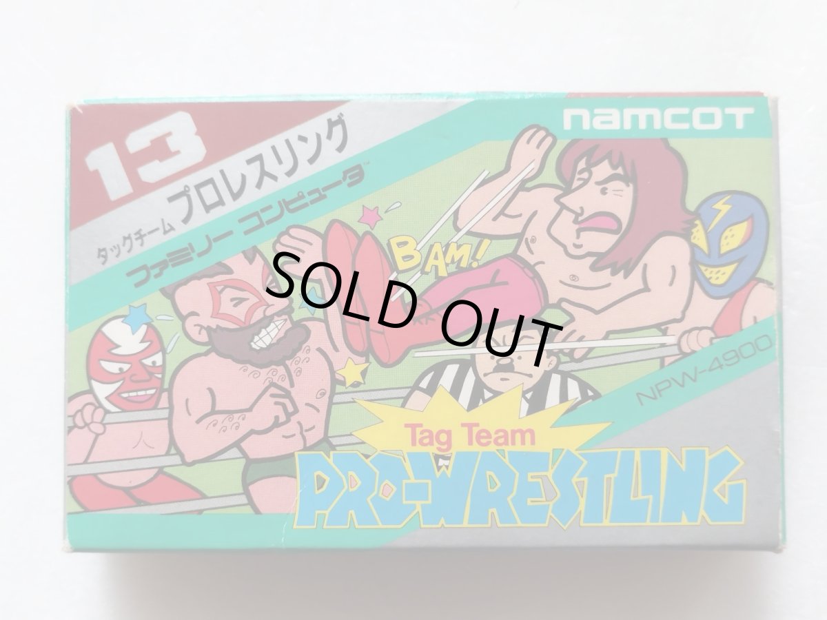 画像1: タッグチームプロレスリング　葉書箱説有　FCファミコン【6h4】 (1)