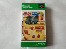 画像1: シムシティ　操作表箱説有　SFCスーパーファミコン【9N9】 (1)