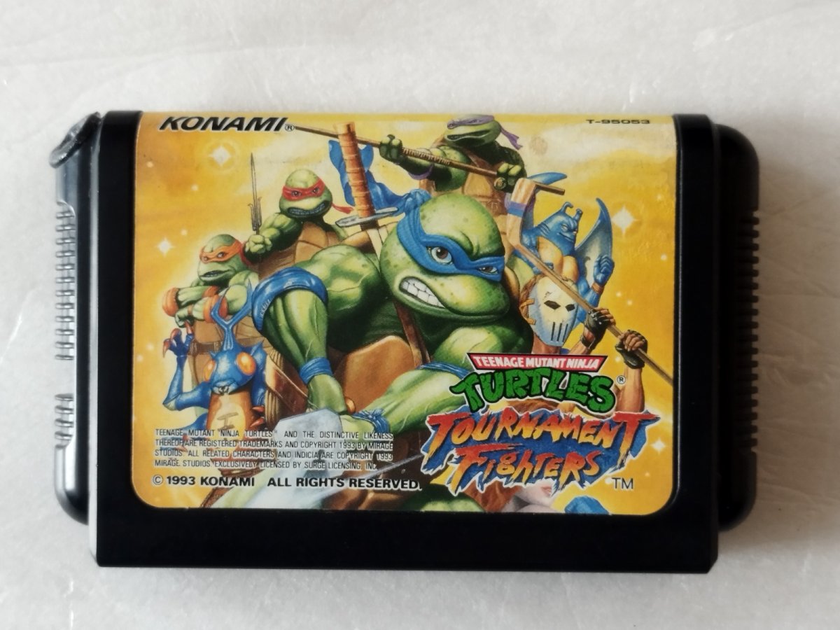 画像1: 【減額品】ティーンエージ ミュータント ニンジャ タートルズ トーナメント ファイターズ　箱説無　MDメガドライブ【24】 (1)