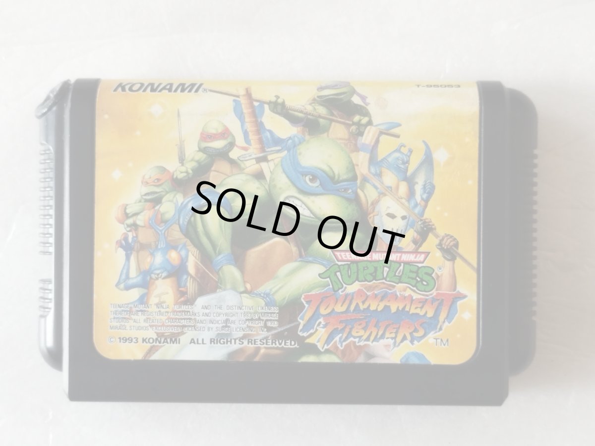 画像1: 【減額品】ティーンエージ ミュータント ニンジャ タートルズ トーナメント ファイターズ　箱説無　MDメガドライブ【24】 (1)