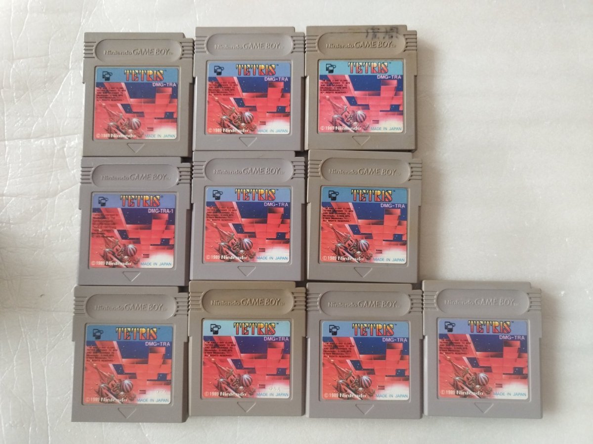 画像1: テトリス　箱説無　刻印10種セット　GBゲームボーイ【1-7】 (1)