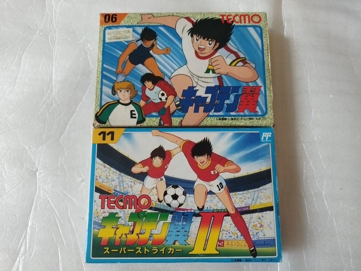 画像1: キャプテン翼セット　箱説有　FCファミコン【5m2】 (1)